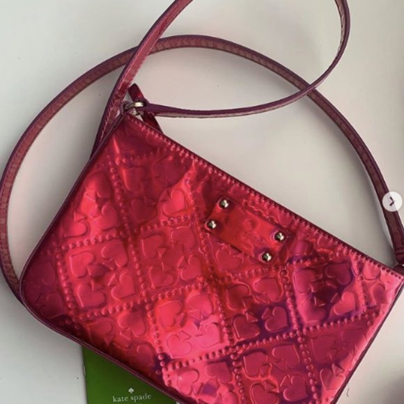 Kate Spade Glossy Pink Crossbody Purse - Picture 3 of 3